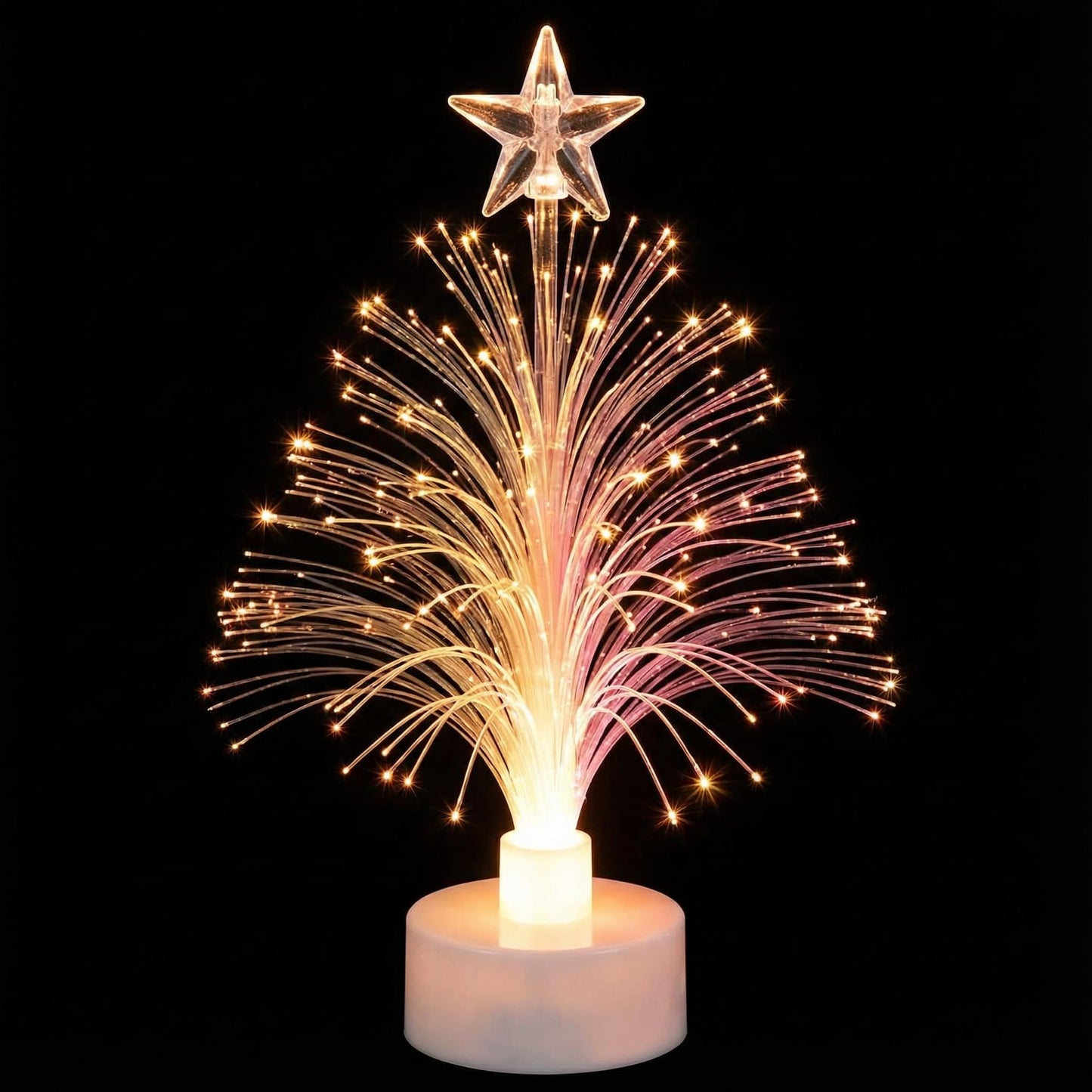 Christmas Tree USB Power Color Changing Fiber Optic Christmas Tree for Christmas Party Tabletop