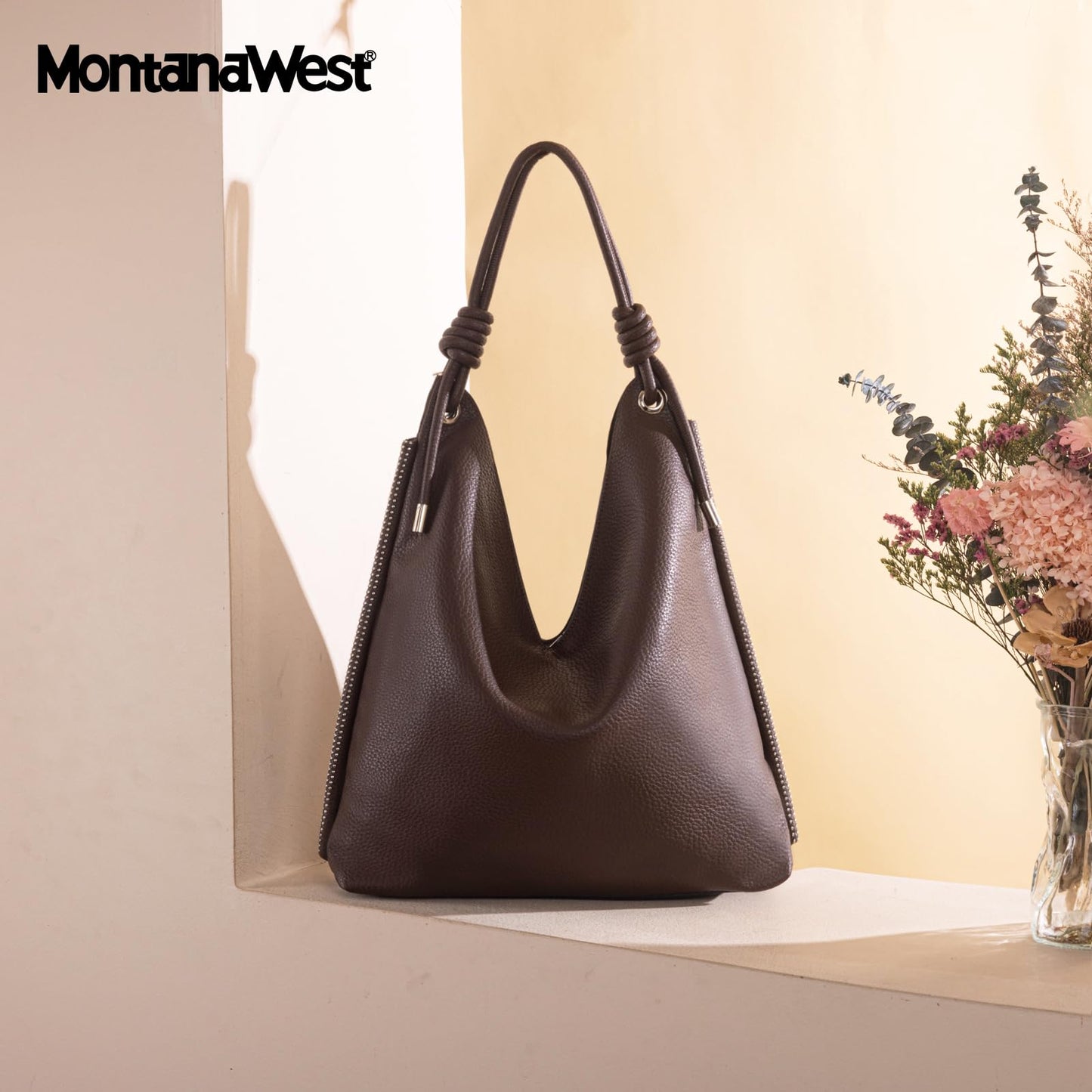 Montana West Hobo Bags for Women Slouchy Shoulder Ladies Purses Handbag for Work Travel Daily Use, MWC-569CF