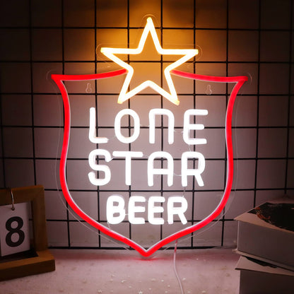 JFLLamp Crs LIGHT Neon Signs for Wall Decor Neon Lights for Bedroom Led Signs Suitable for Man Cave Bar Pub Restaurant Christmas Birthday Party Gift Led Art Wall Decorative Crs Light Bar Sign, 5V Usb Power, 17*11 Inch(Azure+red+white）