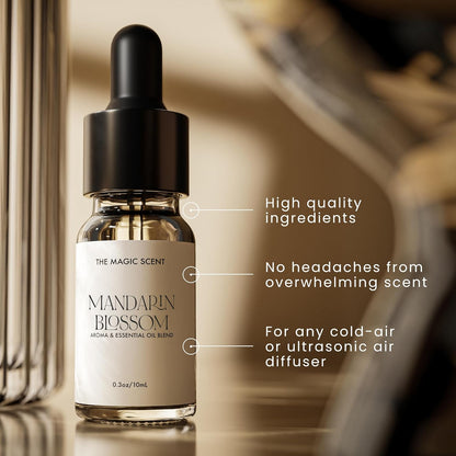 The Magic Scent Mandarin Blossom Diffuser Oil - Cold-Air & Ultrasonic Scented Oils for Diffuser Inspired by St. Regis Hotel, Maldives - Essentiala Oils for Diffusers Aromatherapy 10 ml