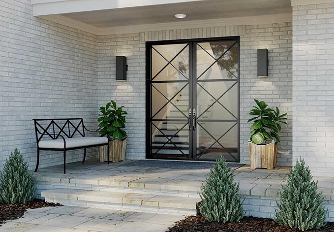 Progress Lighting 6" Aluminum Outdoor Up/Down Wall Lantern Light, Square Collection, Outdoor, P5644-30, White
