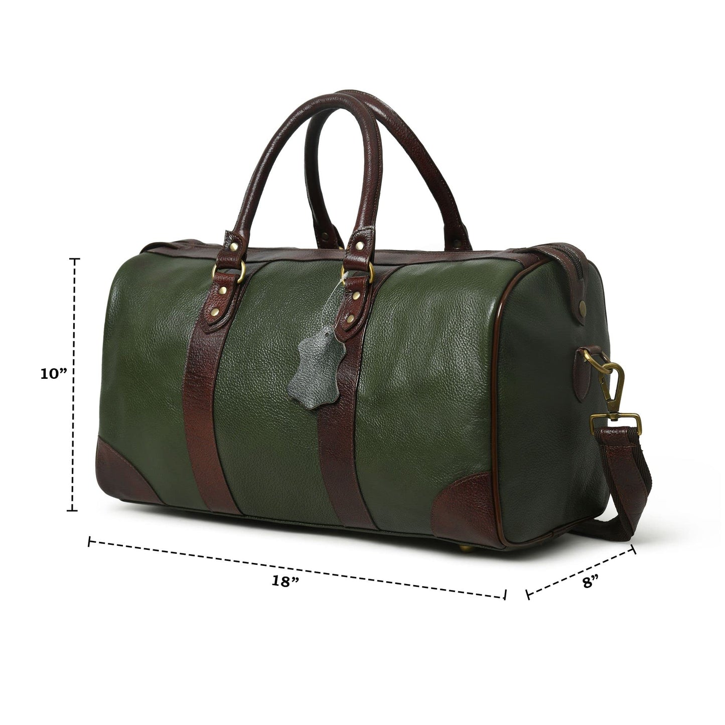 Adyan Leather Duffle Bag Travel Carry on Weekender Luggage Overnight Bags for Women and Men