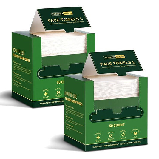 100 Ct Face Towels Disposable, Facial Towelettes