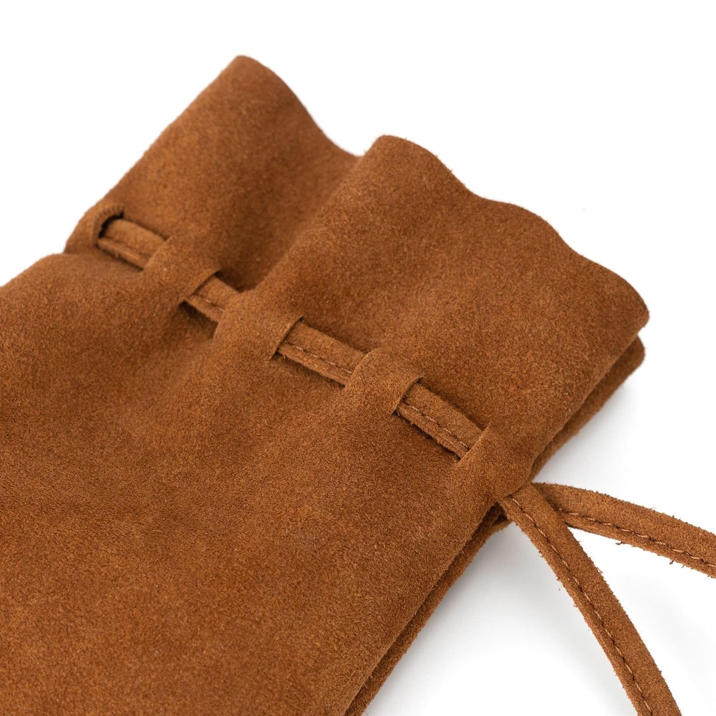 Medieval Drawstring Coin Pouch Bag,Leather Coin Pouch,Renaissance Drawstring Pouch Dice Bag,Small Coin Purse for Women/Men,Brown Swayze Suede