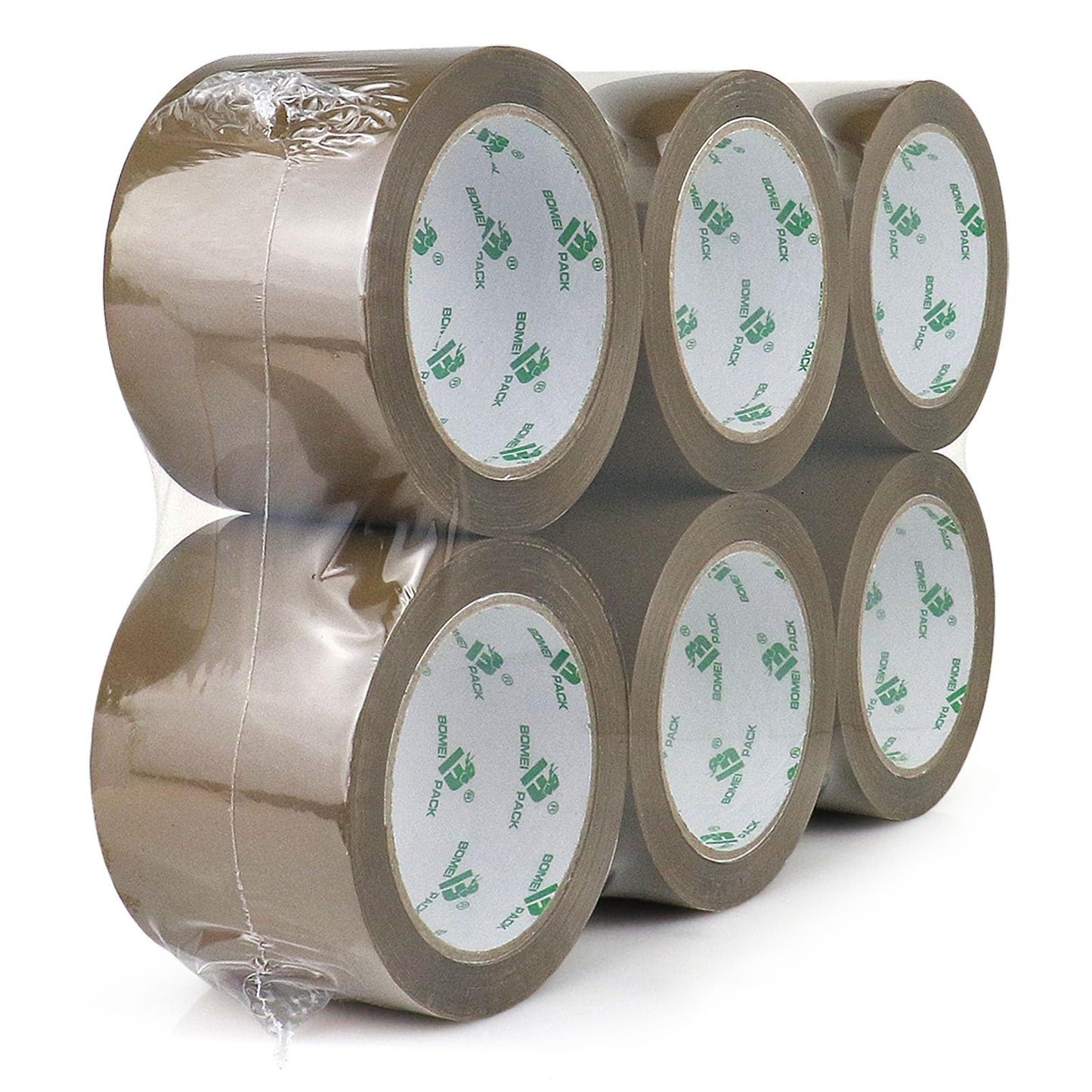 BOMEI PACK Brown Packing Tape 3 inch Wide, Heavy Duty Brown Packing Tape Refills for Moving Boxes, Shipping and Storage, 2.7 Mil x 60 Yards