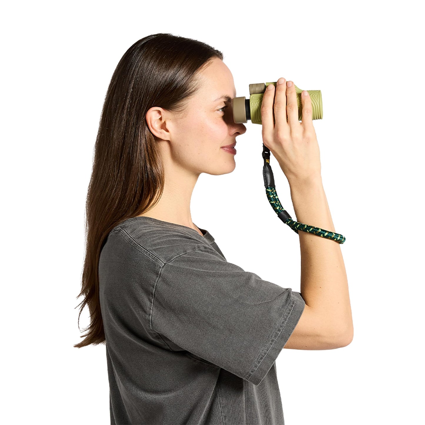 Nocs Provisions NocLoc Wrist Loop, Handheld Monoculars & Camera Strap Accessory with Quick‑Connect Tether - Backwoods Green