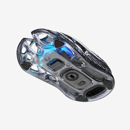 GravaStar Mercury M2 Wireless Gaming Mouse with 26,000 DPI, PAW3395DM Sensor -79g Lightweight Hollowed-Out Design -5 Programmable Buttons -5 Dynamic Lightsync RGB
