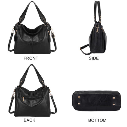 TOVAXY Women's Hobo Handbags Crossbody Bags Ladies Tote Shoulder Bags Purses and Wallet Set 2pcs