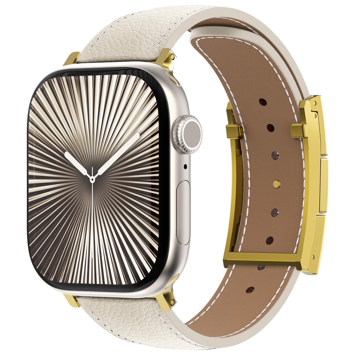 Leather Magnetic Watch Band Compatible with Apple Watch Ultra Band 49mm 46mm 45mm 44mm 42mm 41mm 40mm 38mm Replacement Strap for Women Men iWatch Ultra 3/2/1/SE3/Series 11/10/9/8/7/6/5/4/3/2/1