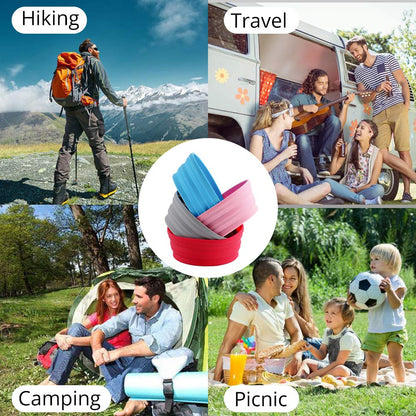 Ecoart Silicone Expandable Collapsible Bowl for Travel Camping Hiking, Blue (1 Pack)