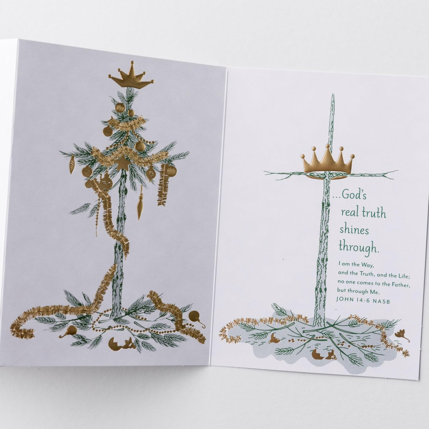 Dayspring Tree to Cross - 18 Premium Christmas Greeting Cards - Special Edition, Multi, 4 3/4" x 6 7/8"