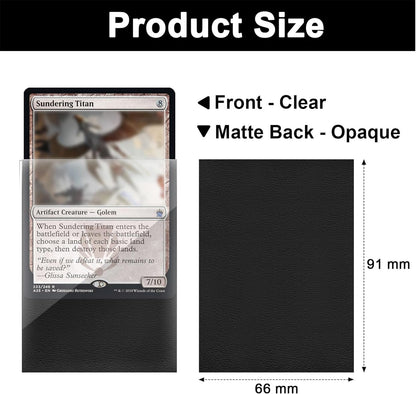 120Pack Card Sleeves Compatible with MTG Card Sleeves for Trading Cards, Matte Deck Card Protectors, Shuffling Fit for Baseball Card,Sports Cards,Game Card, 66x91mm, Green
