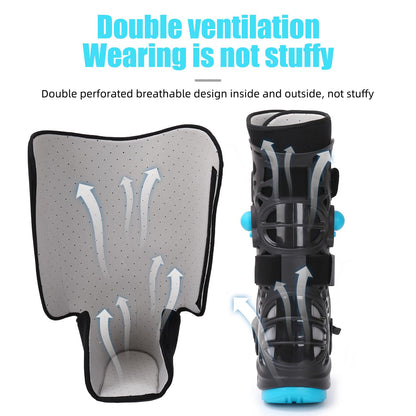 Tall Walker Fracture Boot Inflatable Walking Boot Air Cam Walker Brace Orthopaedic Boot for Sprained Ankle, Foot Pain Recovery, Calf Fracture, Broken Foot, Achilles Tendonitis (L)