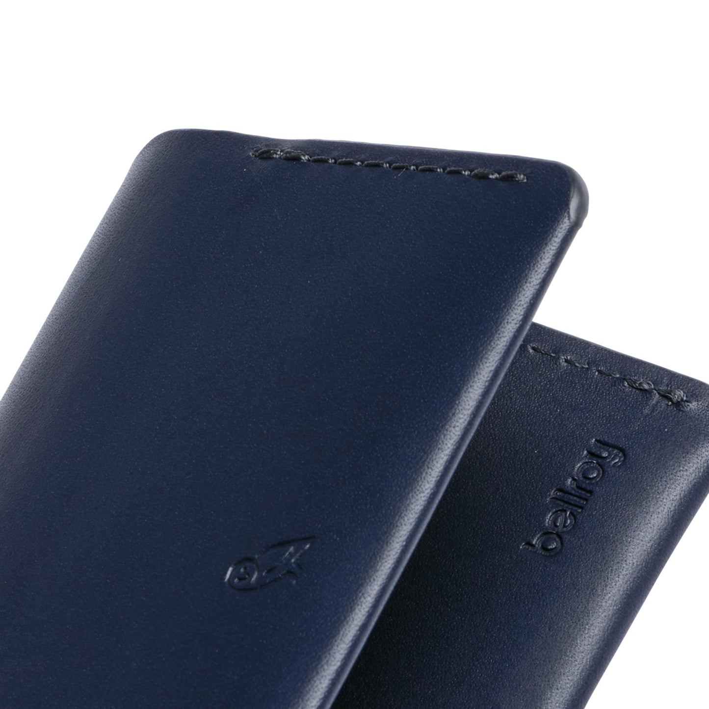 Bellroy Under Cover (slimline leather card wallet/holder with card storage, quick access slot, plus space for folded bills) - Navy