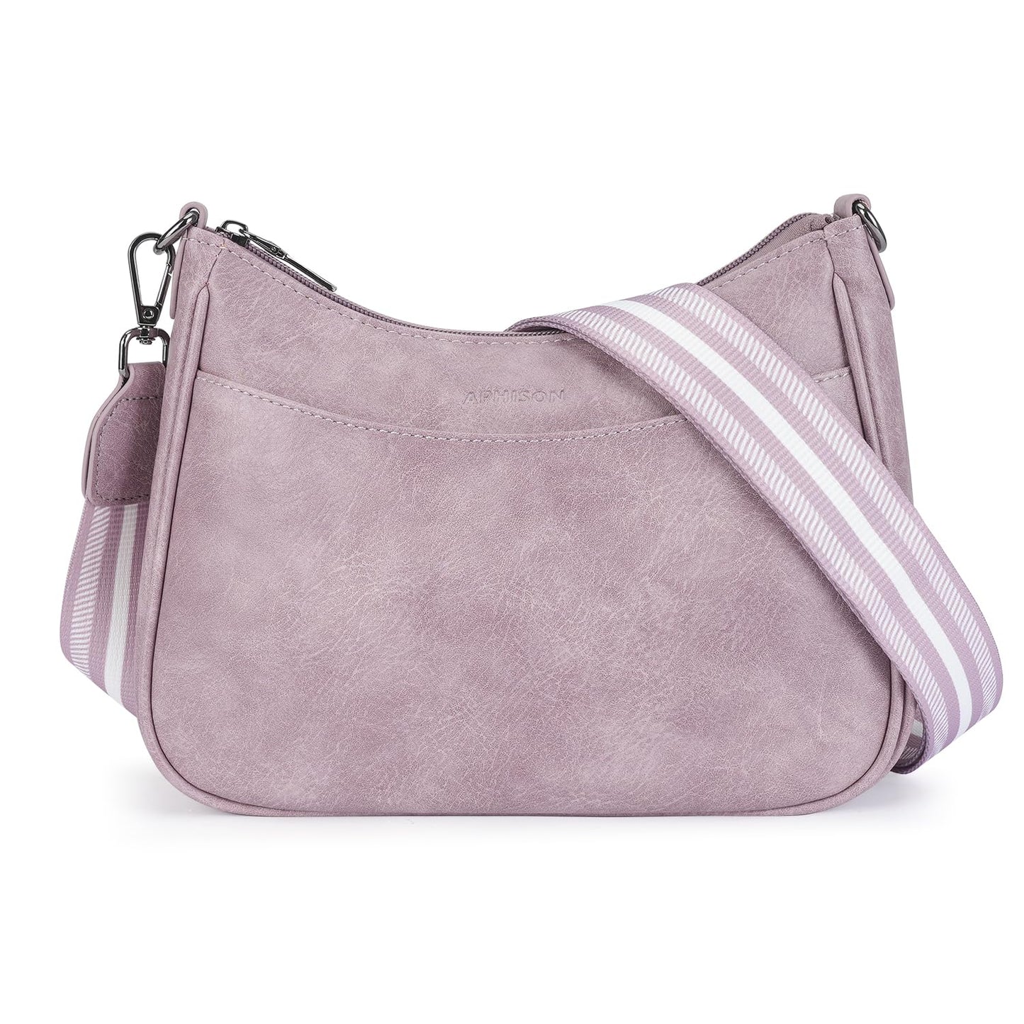 APHISON Crossbody Bags for Women Trendy, Leather Crossbody purse with Adjustable Strap, Women's Crossbody Shoulder Handbags, 04-purple