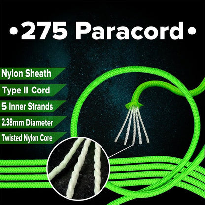 Paracord Planet 275lb Paracord – 3/32 Inch (2.38 mm) Nylon Crafting Cord with 5 Strand Inner Core – Purple Camo (250 ft)