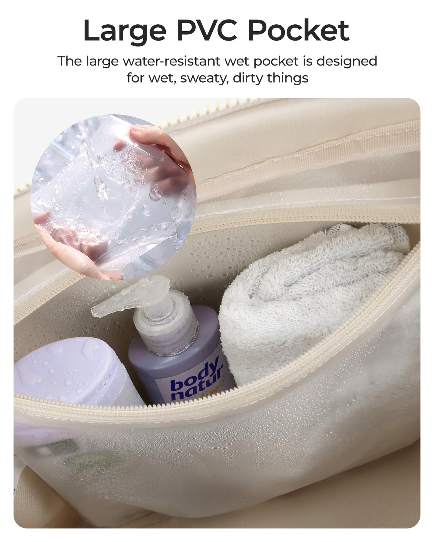 BAGSMART Gym Bag for Women, Duffle Bag for Travel with Wet Pocket, Lightweight Carry on Weekender Duffel, Water Resistant