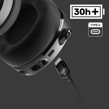 SteelSeries Arctis 7+ Wireless Gaming Headset – Lossless 2.4 GHz – 30 Hour Battery Life – USB-C – 7.1 Surround – For PC, PS5, PS4, Mac, Android and Switch - Black