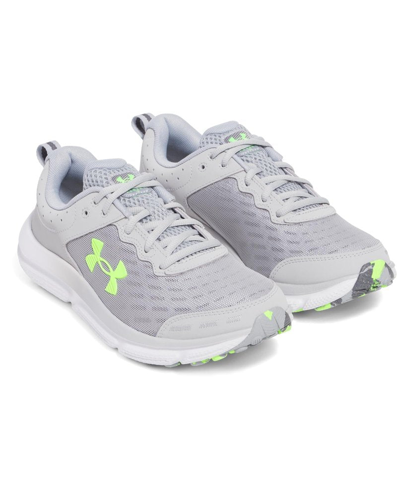 Under Armour Men's Charged Assert 10 Shoes, (011) Mod Gray/Mod Gray/Hyper Green, 10
