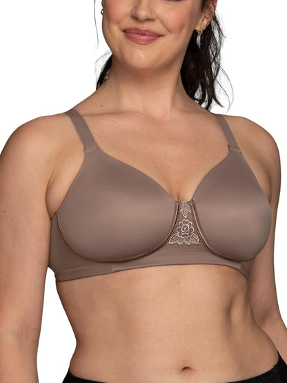 Vanity Fair Womens Full Figure Beauty Back Smoothing Bra, 4 Way Stretch Fabric, Lightly Lined Cups Up to H