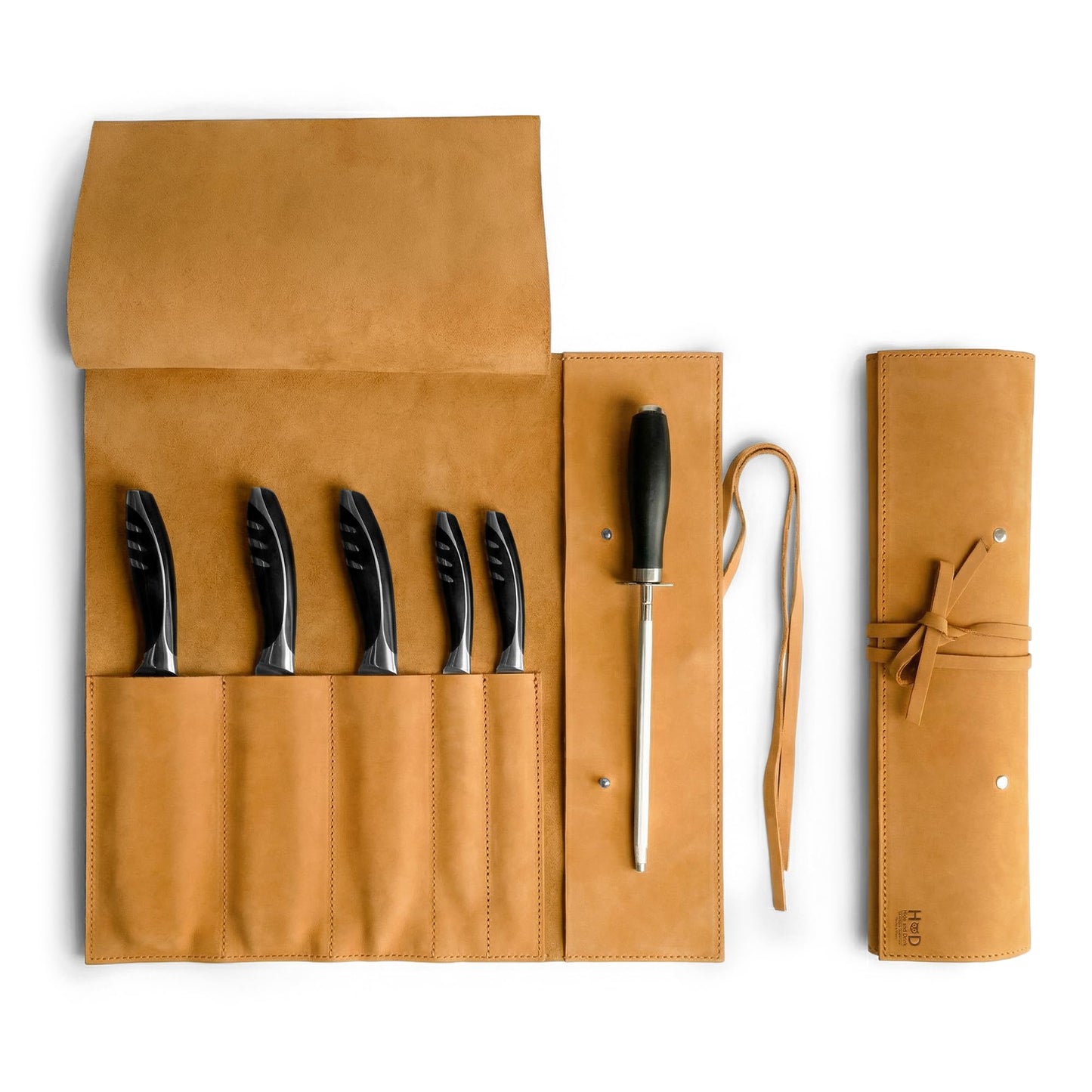 Rustic Leather Knife Roll Case, Durable Chef Knife Bag for Professional Chefs, Knife Roll Bag, Portable Carrying Case for Knives and Tools, Ideal for Culinary Travel, Knife Bags for Chefs Professional