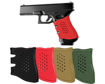 Ltnsimy 4Pack Glock Grip Tactical Pistol Holster Rubber Grip Glove Sleeve Anti-Slip for Glock 17, 19, 19x, 20, 21, 22, 23, 25, 31, 32, 34, 35, 37, 38, 41, 43x, 44, 45, 48 Pistols Accessories