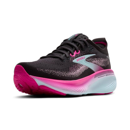Brooks Women’s Adrenaline GTS 25 Supportive Running & Walking Shoe - Black/Cyber Pink/Iced Aqua - 12 Medium