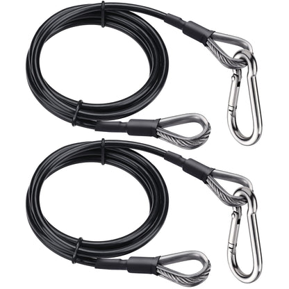 TOBWOLF 2PCS 39" Gym Extension Cable, Fitness Cable Extension Compatible with Bowflex Home Gym Accessories, Replacement Gym Cables Machine Extension for LAT/Tricep Pull Down & Leg Extensions Machine
