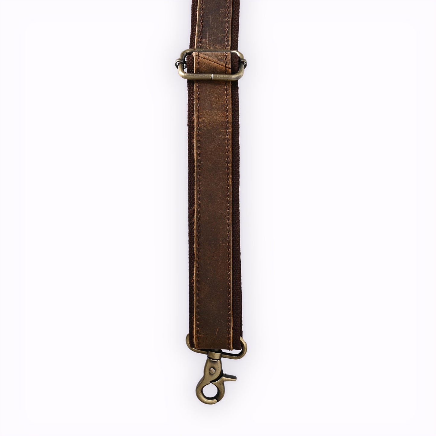 Autentico Premium Tan Leather Travel Bag Strap Adjustable Replacement Shoulder Strap Extra Wide Padded Design for Weekenders, Carry-Ons, Duffels Genuine Leather Comfort (Distress Brown)