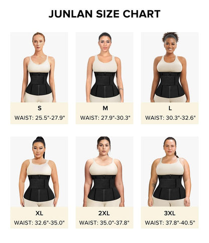 Junlan Sweat Waist Trainer for Women - Sauna Waist Trimmer for Working Out(Blue,Small)