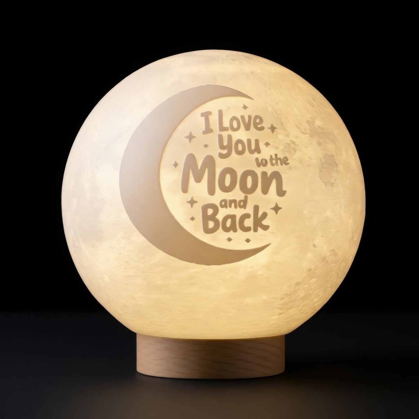 Funnytree Daughter Birthday Gift Moon Lamp Night Light - Home Nursery Room Bedroom Office Desk Decor, Gifts for Daughter Teens Girls