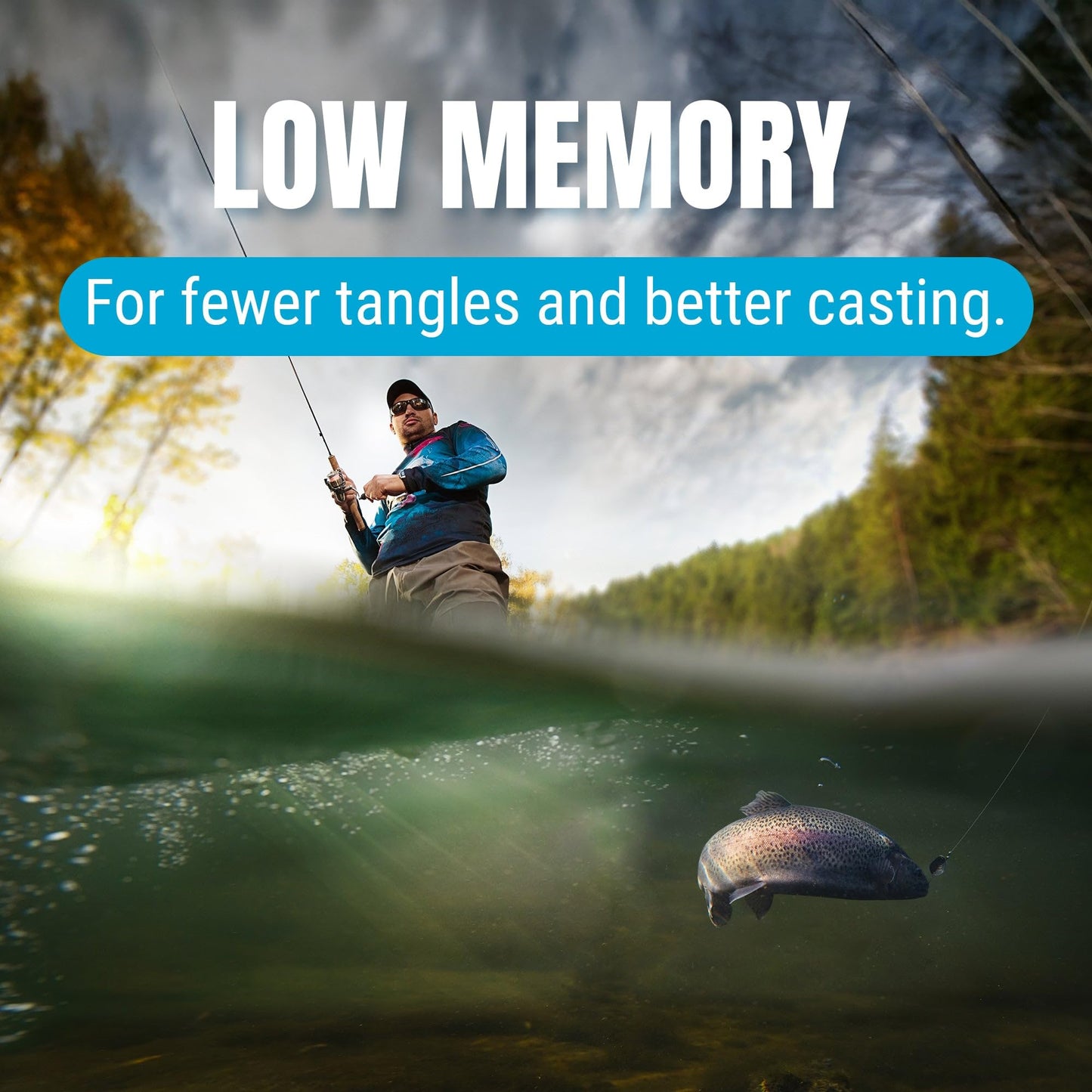 Reaction Tackle Monofilament Fishing Line - Premium Nylon Mono Line, Strong & Abrasion-Resistant, Low Memory for Smooth Long Casts - Freshwater & Saltwater - Clear | 6lb (350 Yards)
