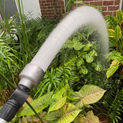 STYDDI Soft Rain Watering Wand with Pivoting Head and Thumb Control, 28" Gentle 1008Holes Classic Rain Wand with Replace Brass Nozzle, Perfect for Hanging Baskets, Planters, Greenhouses and Seedbed