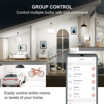 Sengled WiFi Light Bulb - Smart Bulbs That is Compatible with Google Assistant, A19 Daylight (5000K) - No Hub Required, 800LM 60W High CRI)60 Equivalent, 4 Count (Pack of 1)