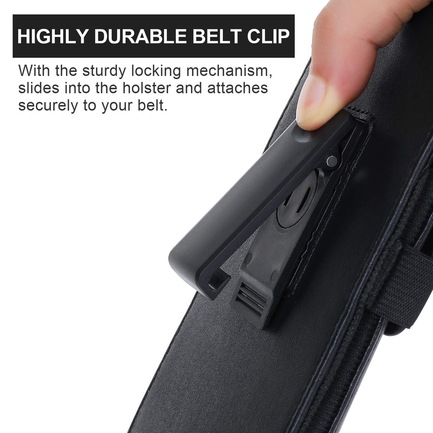 Mopaclle Phone Holster with 360° Rotating Clip,Cell Phone Belt Holder Compatible with iPhone 17 Pro Max/Air,iPhone 16 Pro Max,15 14 Pro Max & Plus,Galaxy S25+/S24+/S23+ & FE Models, Fit with Case On