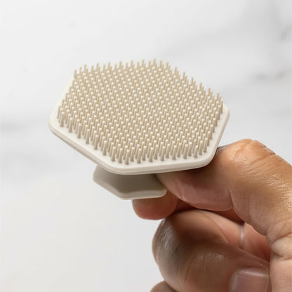 TOOLETRIES Men's Face Scrubber - Premium Silicone Facial Cleansing Brush, Gentle Exfoliator Pad & Soft-Touch Massager - Removes Dead & Dry Skin - Long Lasting Shower Accessories - Sand