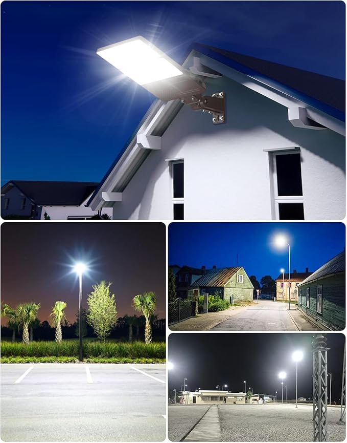 10PCS LED Parking Lot Lights 320W 250W 200W, LED Shoebox Light 5700K 5000K 4500K Arm&Slip Fit Mount, DLC Listed Outdoor Pole Light with Photocell, IP65 Commercial Street Area Flood Lighting 100-277V