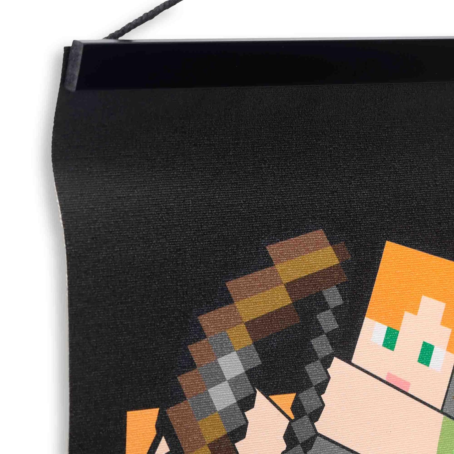 Open Road Brands Minecraft Survival Mode Hanging Canvas Banner - Fun Minecraft Wall Decor for Bedroom or Game Room