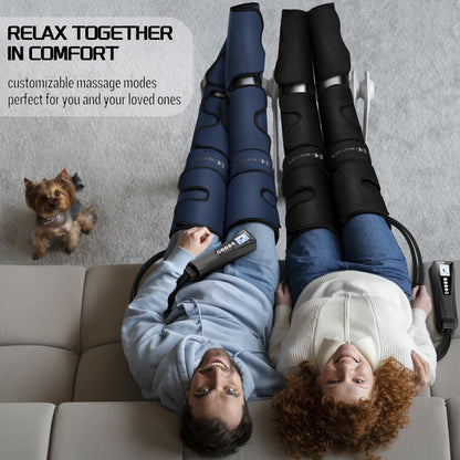 Mothers Day Gifts for Mom, Women, Dad, Men, Him, Her, Fathers Day, Christmas, Air Compression Massager with Heat for Comprehensive Leg and Foot Therapy, Helpful for Varicose Veins, Cramps, Edema