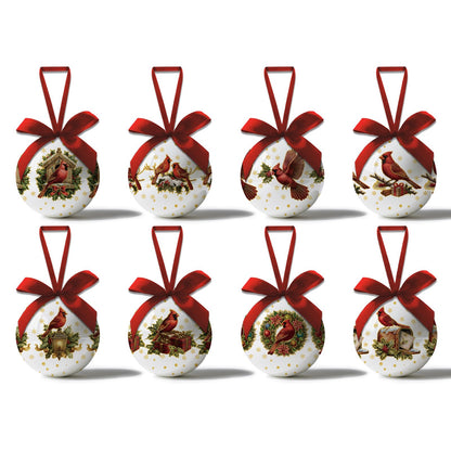 Christmas Decor - Cardinal Christmas Tree Decorations Religious Jesus Hanging Ornaments Balls, Cute Decorations Ball 2.36 Inch for Xmas Tree Party Home Holiday，Xmas Gifts Set of 16Pcs