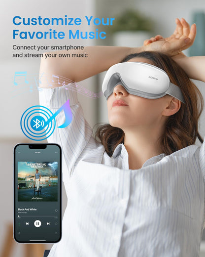 RENPHO Eyeris 1 - Eye Massager with Heat, Eye Massage Mask with Bluetooth Music, Compression, Eye Care Device for Relieve Eye Strain, Improve Sleep, Ideal Gifts for Women Men