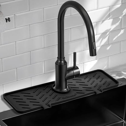 Meiliweser Silicone Faucet Mat for Kitchen Sink – Gen 2 Splash Guard