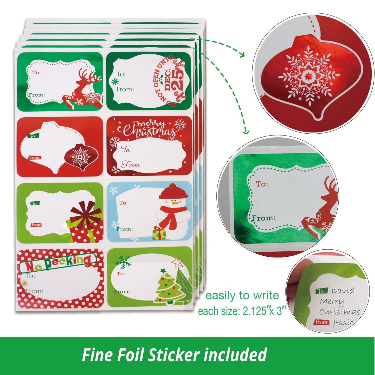 12 Kraft Christmas Gift Boxes with Lids for wrapping Large Clothes and 80 Foil Christmas Gift Stickers (Assorted size for wrapping Robes, Sweater, Coat, Shirts and Clothes xmas Holiday Present)