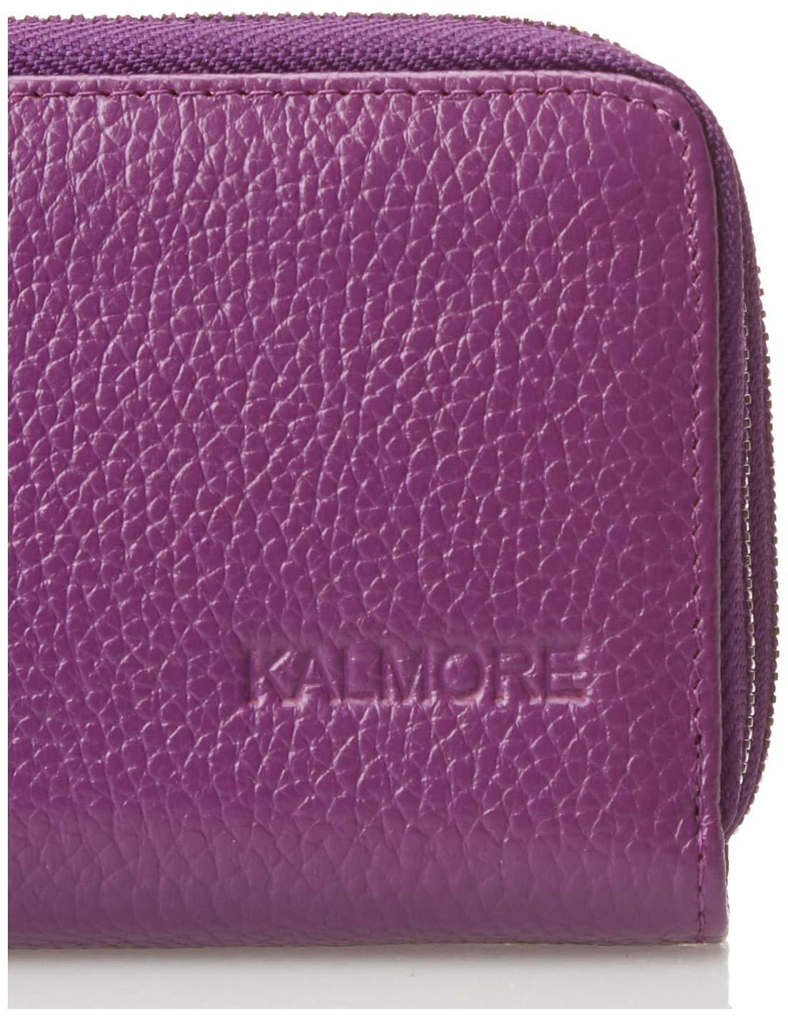 KALMORE Wallets for Women Genuine Leather Double Zipper RFID Blocking Purse with Coin Pocket