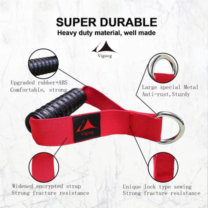 Vigoog Heavy Duty Gym Workout Handles Attachment for Cable Machine,Resistance Band,Pulley System Home Exercise Equipment, Comfortable and Stronger Grip