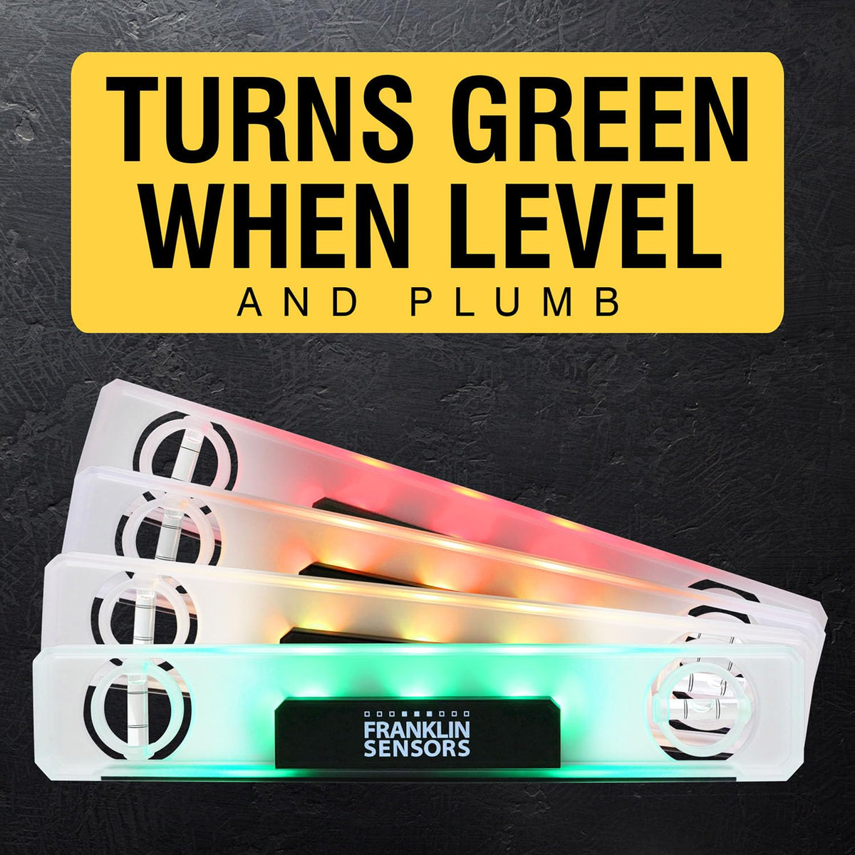 Franklin Sensors Light Level/Digital, Electronic, 12-inch Magnetic Torpedo Level, Vertical and Horizontal Leveler Tool with 2 Bubble Vials