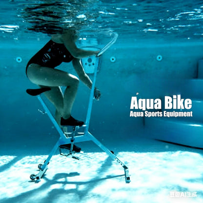 316L Stainless Steel Water Bike for Pool Exercise - Underwater Aquatic Fitness Equipment with Adjustable Resistance - Low Impact Swimming Pool Bicycle for Cardio Workout
