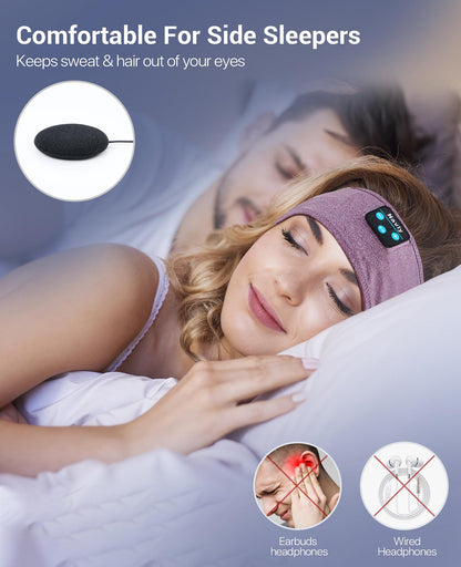Navly Sleep Headphones, Bluetooth Headband, Ultra Long Playtime, HD Hi-Fi Speakers, Perfect for Sleep, Workout, Yoga, Travel, Meditation