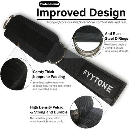 Ankle Strap(Single) for Cable Machine, Ankle Cuff for Kickbacks, Leg Extensions, Lower Body Exercises, Glute Workouts, Booty Hip Abductors Exercise, for Home & Gym