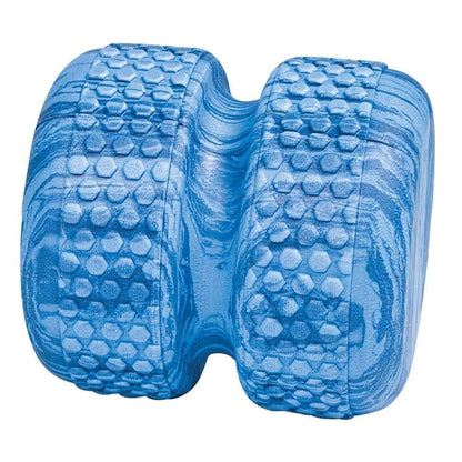 Power Systems Myo-Roller, Textured Roller Massage Therapy Aid for Recovery, Myofascial Release and Spinal Alignment, 6 x 6 Inches, Blue Marble (80675)